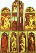 Jan Van Eyck The Ghent Altarpiece with altar wings closed china oil painting reproduction